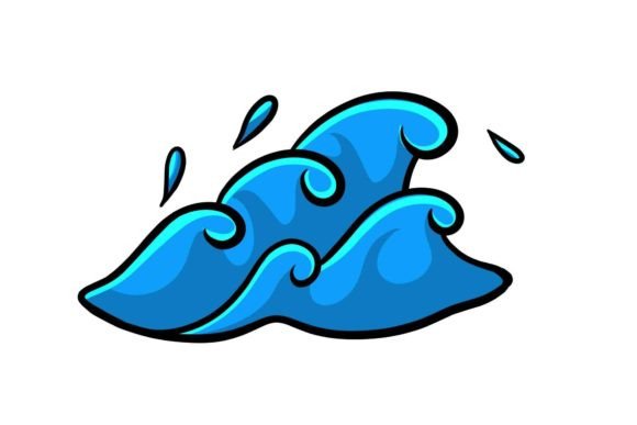 Download Summer Wave Beach Stickers Illustration - Illustration Collection