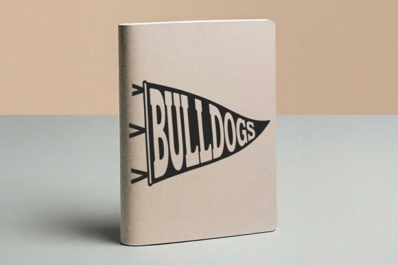 Download Bulldogs Pennant Mascot Pennant SVG DXF - Dxf Collection