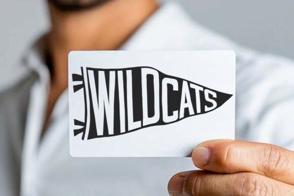 Download Wildcats Pennant Mascot Pennant SVG DXF - Dxf Collection