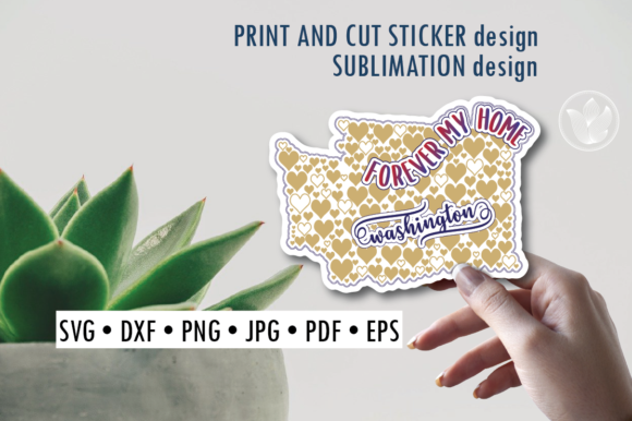 Download Washington Print and Cut Svg Sticker - Premium Resources