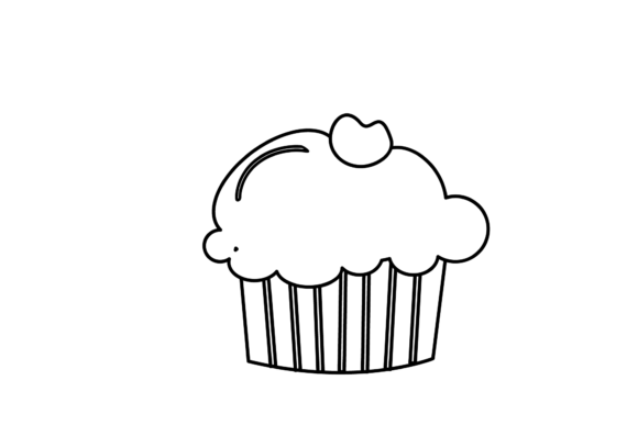 Download Birthday Cake Outline Icons-09 - Premium Resources