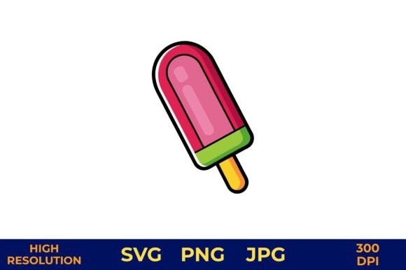 Download Cute Layered Popsicle Illustration - Illustration Collection