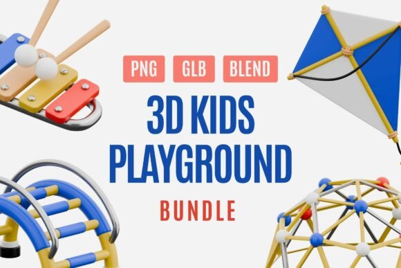 Download 3D Playground and Toy Illustration Set - Illustration Collection